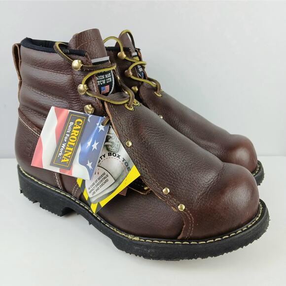 Carolina SZ 10.5 3E 508 INT LO 6" MET GUARD STEEL TOE HEAVY DUTY WORK BOOT NEW - Picture 1 of 6